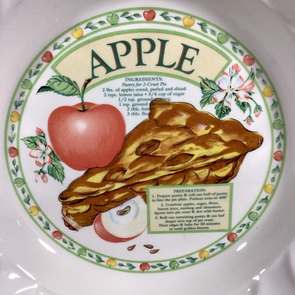 Vintage Himark Korea The Golden Pie Collection 10 1/2” Ceramic Apple Pie Plate - Picture 2 of 7